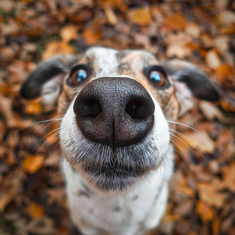 Hund sagt Hallo